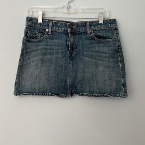 Jean miniskirt